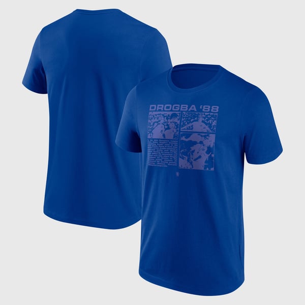 Chelsea Drogba 88 IYKNY Graphic T-Shirt - Royal - Mens