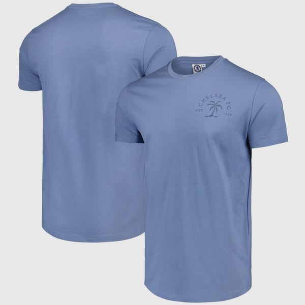 Chelsea Palm T-Shirt - Blue - Mens