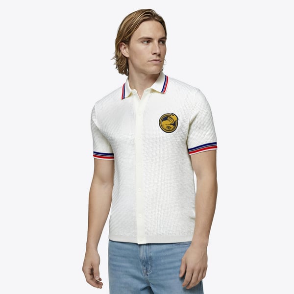 Chelsea Pensioners Cable Knit Shirt - White