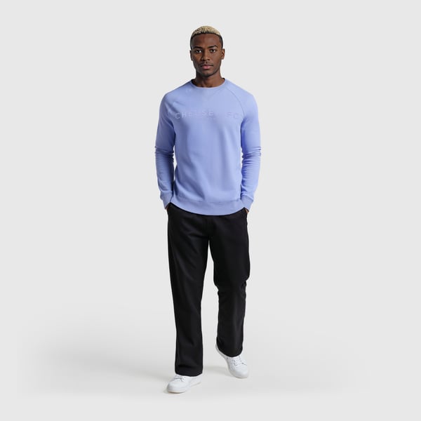 Chelsea Core Wordmark Sweatshirt - Light Blue - Mens