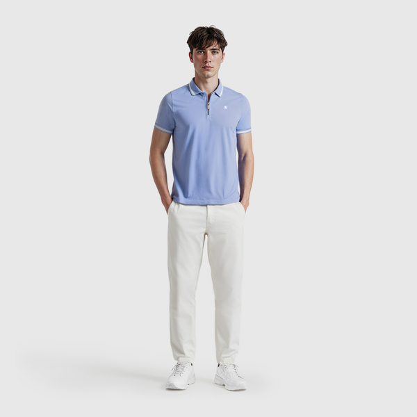 Chelsea Core Mercerised Cotton Polo - Light Blue - Mens