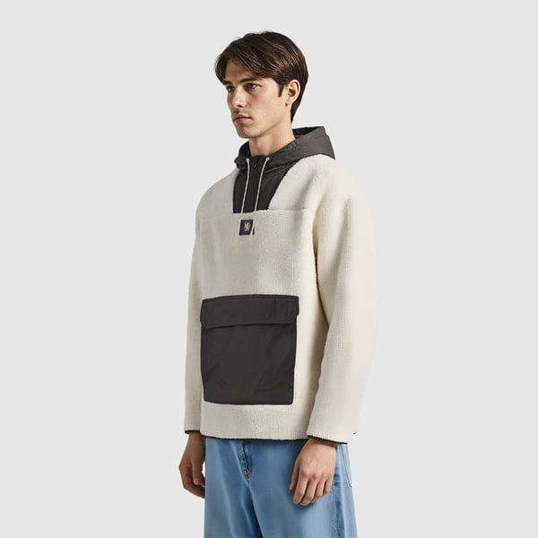 Chelsea Elements Micro Fleece Hooded Quarter Zip - Whitecap Grey