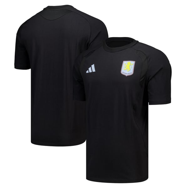 Aston Villa adidas Tiro Travel T-Shirt - Black