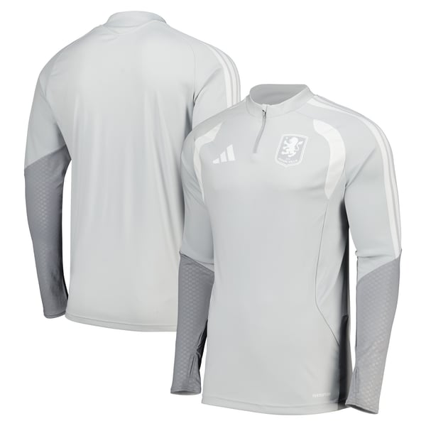 Aston Villa adidas Training Top - Light Grey