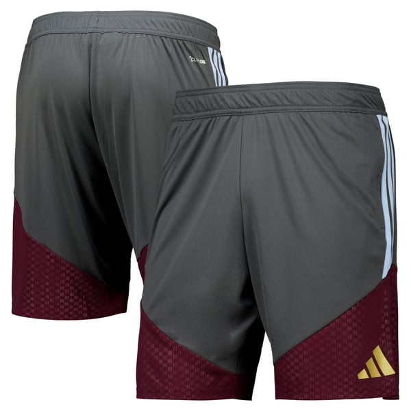 Aston Villa adidas Training Shorts - Charcoal