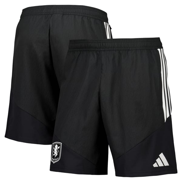 Aston Villa adidas Training Downtime Shorts - Black