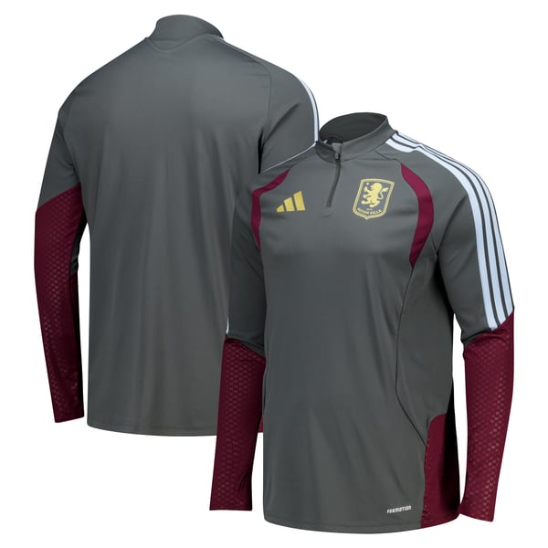 Aston Villa adidas Training Top - Charcoal