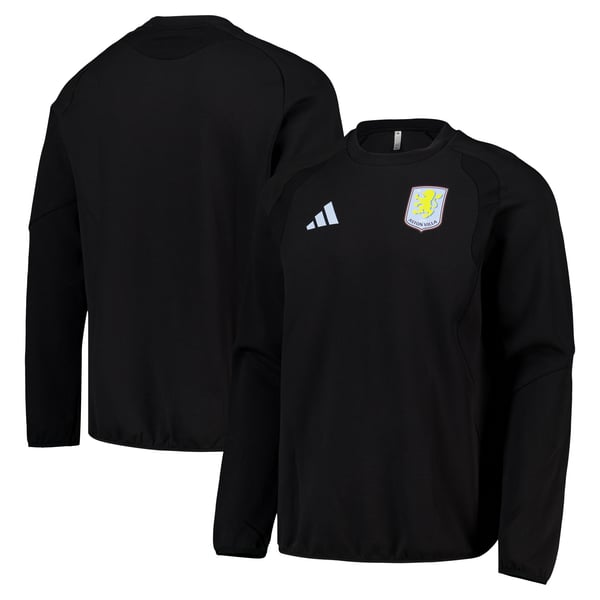 Aston Villa adidas Tiro Travel Sweater - Black