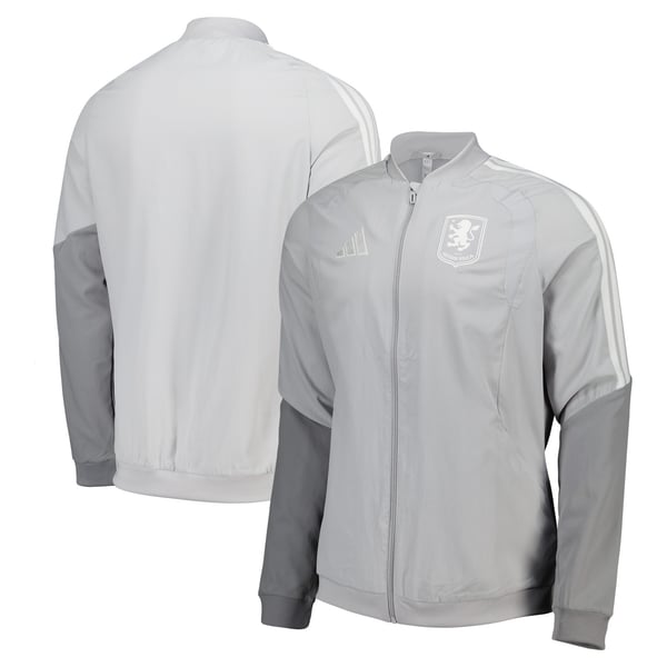 Aston Villa adidas Training Presentation Jacket - Grey