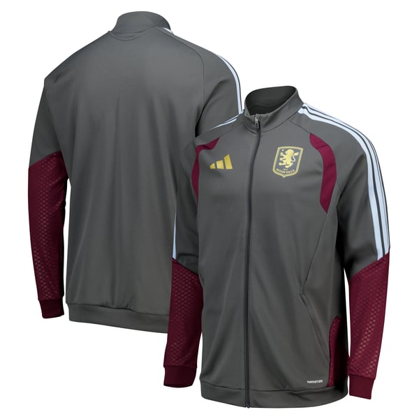 Aston Villa adidas Training Jacket - Charcoal