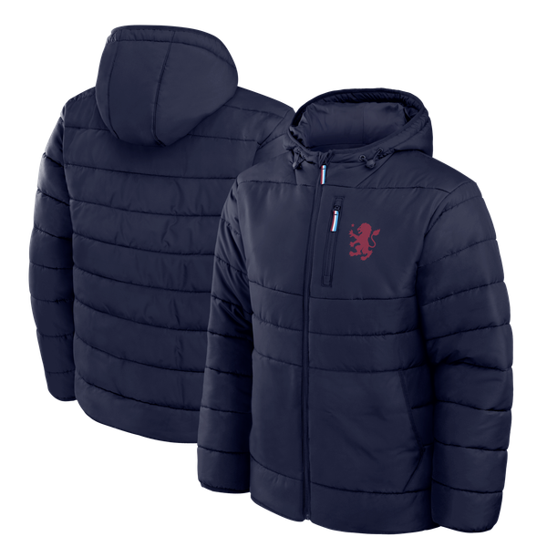 Aston Villa Classics Light Padded Jacket - Maritime Blue - Mens