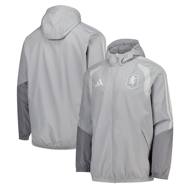 Aston Villa adidas Training All Weather Jacket - Grey