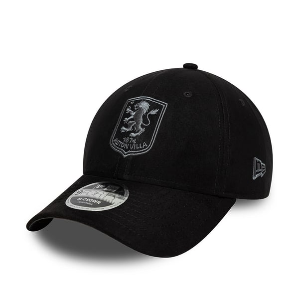 Aston Villa New Era Faux Suede 9FORTY - Black - Unisex