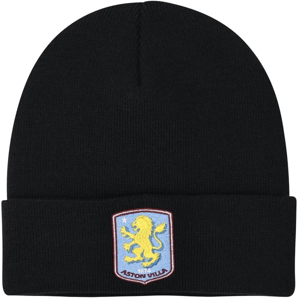 Aston Villa Core Cuff Beanie Hat - Black - Adults