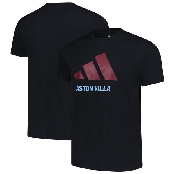 Aston Villa adidas Graphic Logo T-Shirt - Black