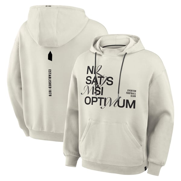 Everton Oversized Overhead Hoodie - Silver Birch - Mens