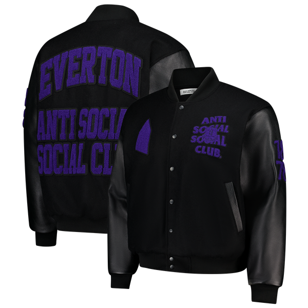 Everton x ASSC Evertonian Varsity Jacket - Black