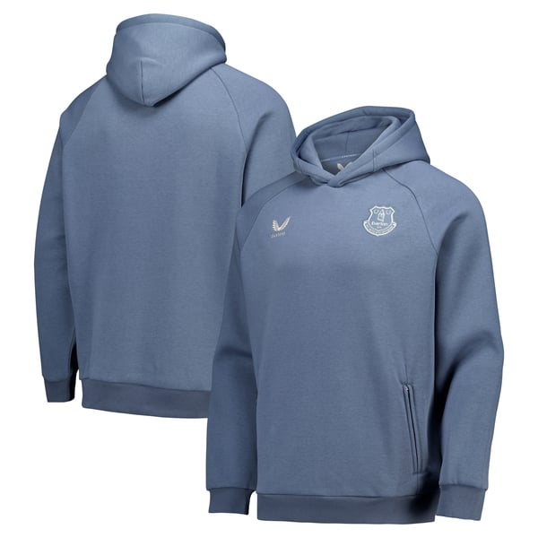 Everton Castore Players Off Pitch Hoodie - Blue