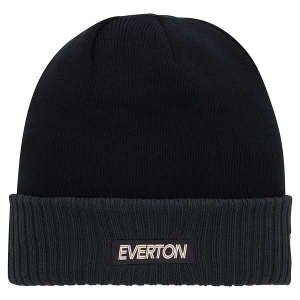 Everton New Era Rubber Patch Beanie - Navy - Unixex