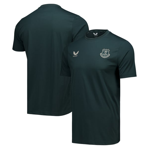 Everton Castore Players Off Pitch T-Shirt - Dark Green