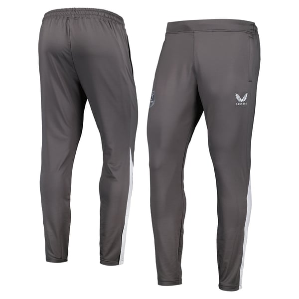 Everton Castore Players Training Zipped Pants - Grey