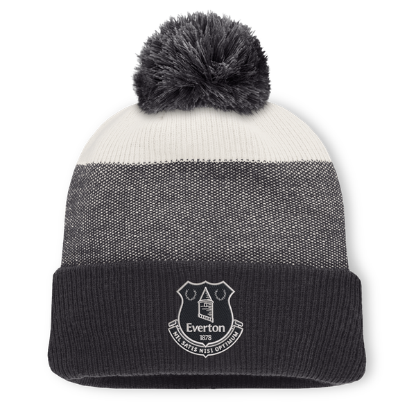 Everton Set Cuff Pom Beanie - Dark Grey - Unisex