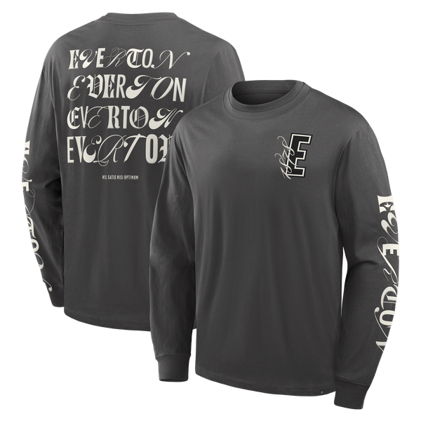 Everton Long Sleeve T-Shirt - Classic Pewter - Mens