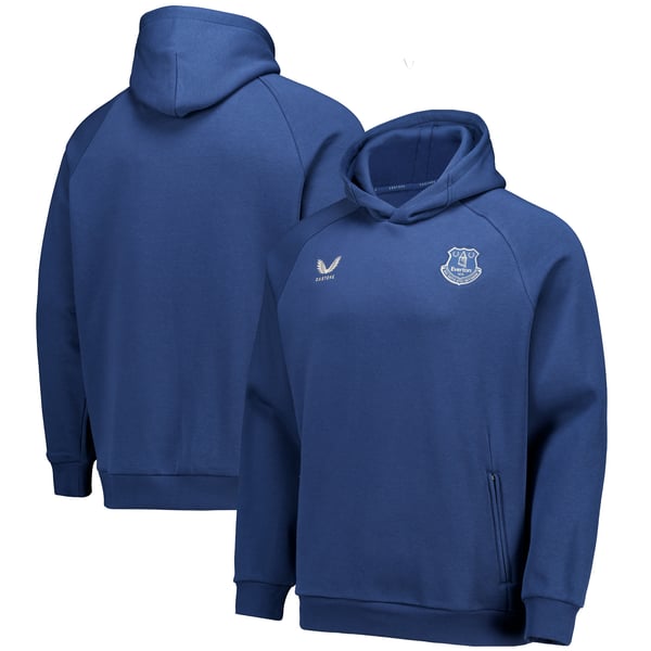 Everton Castore Off Pitch Hoodie - Blue