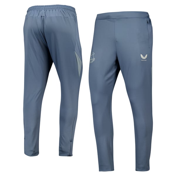 Everton Castore Players Training Zipped Pants - Blue