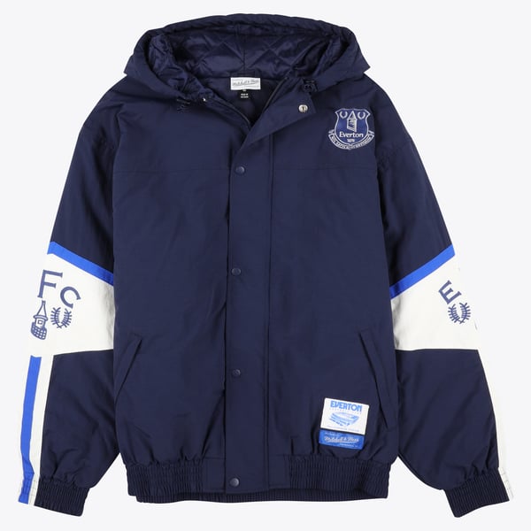 Everton x Mitchell & Ness Placket Windbreaker - Navy - Mens