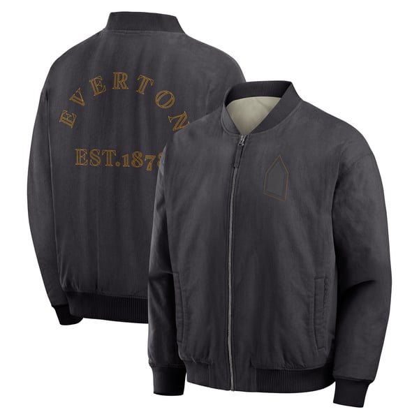 Everton Corduroy Bomber Jacket - Dark Grey - Mens