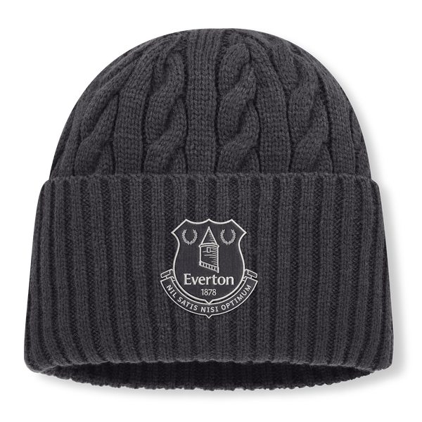 Everton Direct Oversized Cuff Beanie - Dark Grey - Unisex