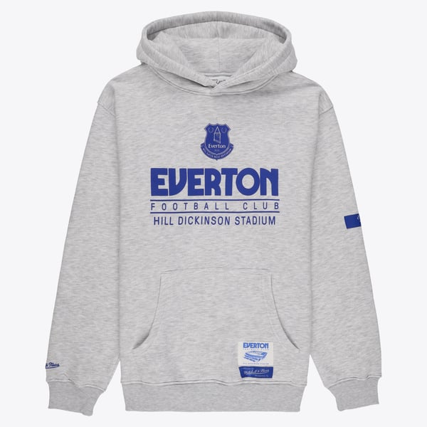 Everton x Mitchell & Ness Stadium Hoodie - Grey Marl - Mens