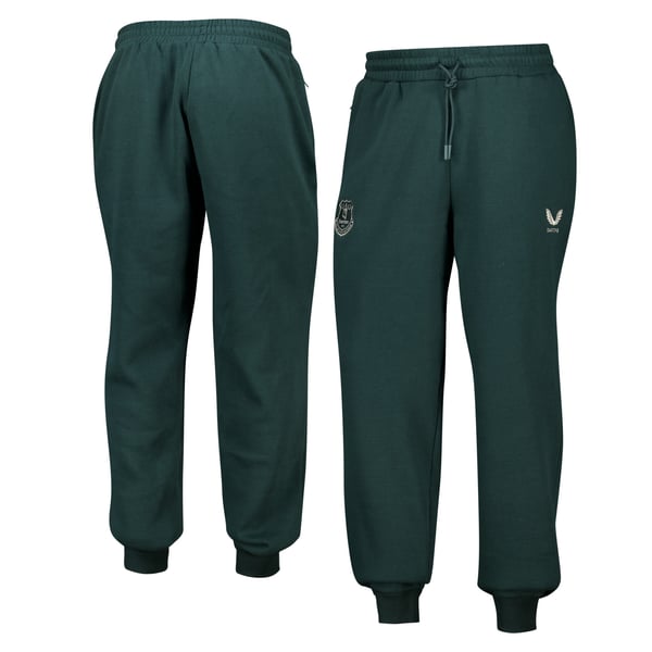 Everton Castore Players Off Pitch Fleece Pants - Dark Green