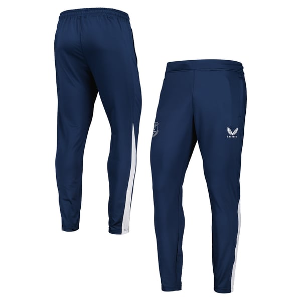 Everton Castore Coaches Zipped Training Pants - Navy