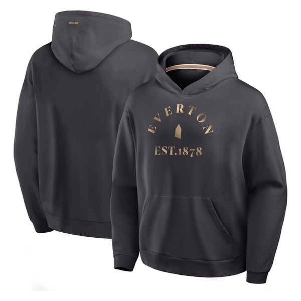 Everton Oversized French Terry Hoodie - Dark Grey - Mens