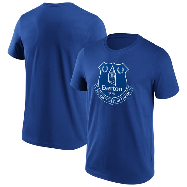 Everton Essentials Primary Logo Graphic T-Shirt - Royal - Mens