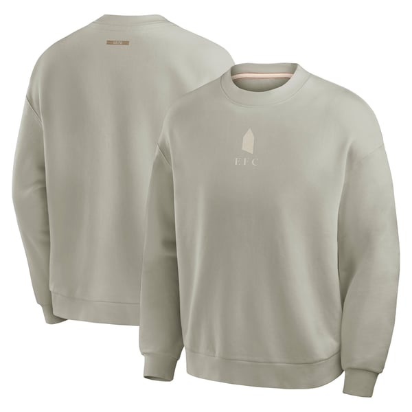 Everton Oversized French Terry Crew Sweatshirt - Stone - Mens