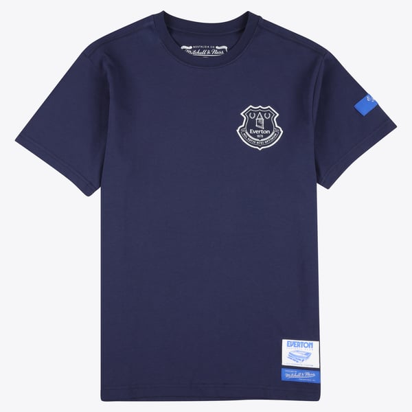 Everton x Mitchell & Ness Stadium T-Shirt - Navy - Mens