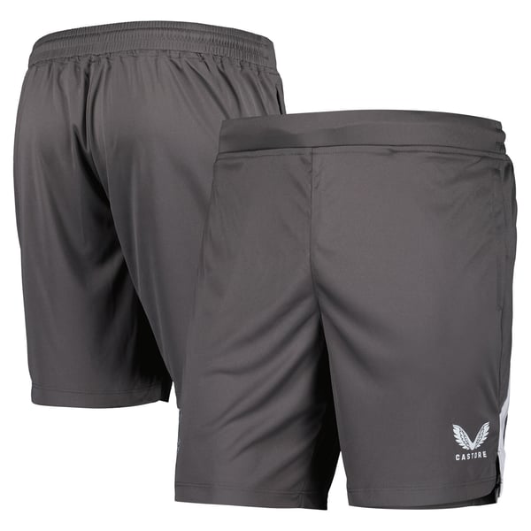 Everton Castore Players Training Zipped Shorts - Grey