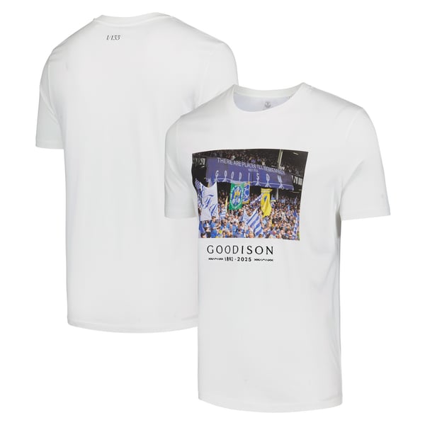 Everton Goodison Park Photo Print T-Shirt - Off White - Mens