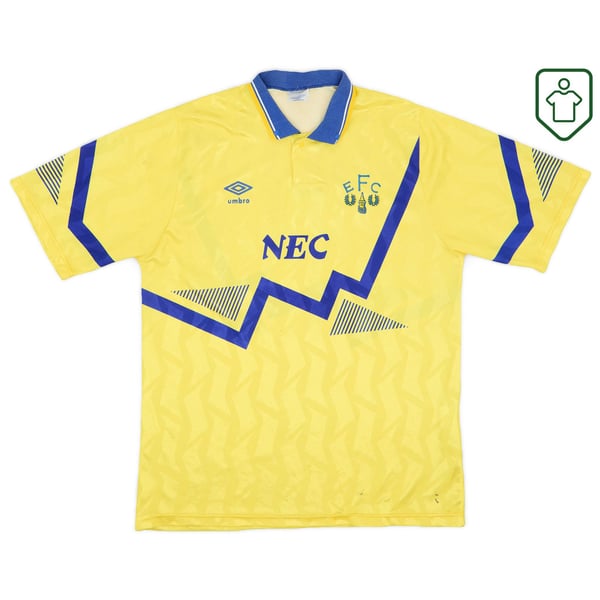 Everton Umbro Away Shirt 1990-92 - Very Good - 6/10