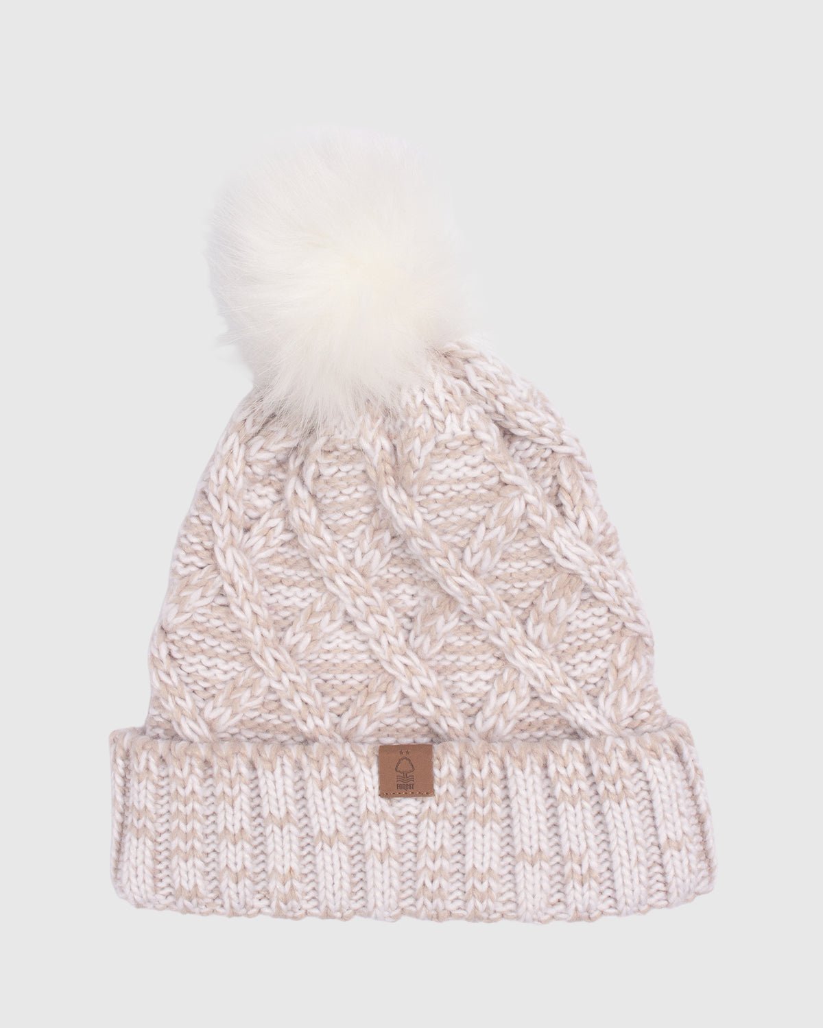 Шапка Nottingham Forest NFFC Cream Cable Knit Bobble