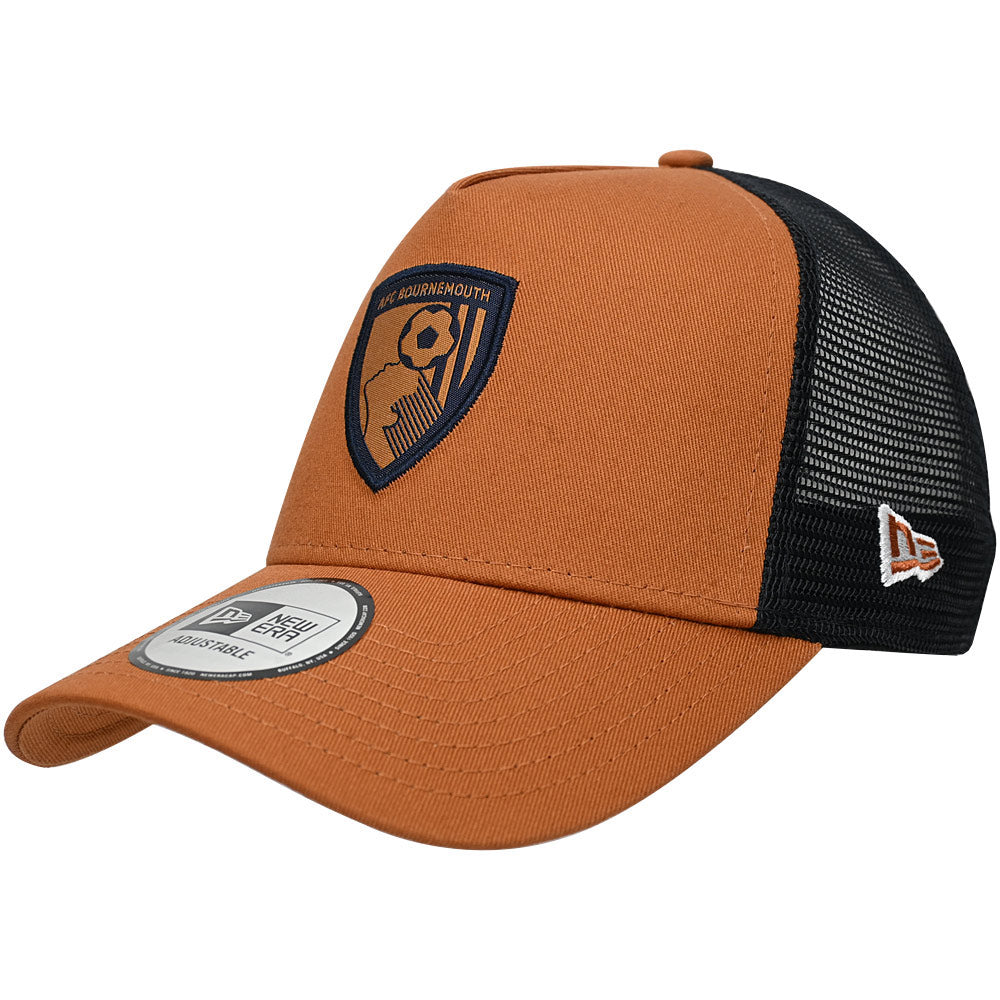 Кепка AFC Bournemouth Adults AFCB X New Era E-Frame Trucker (Rustic Amber)