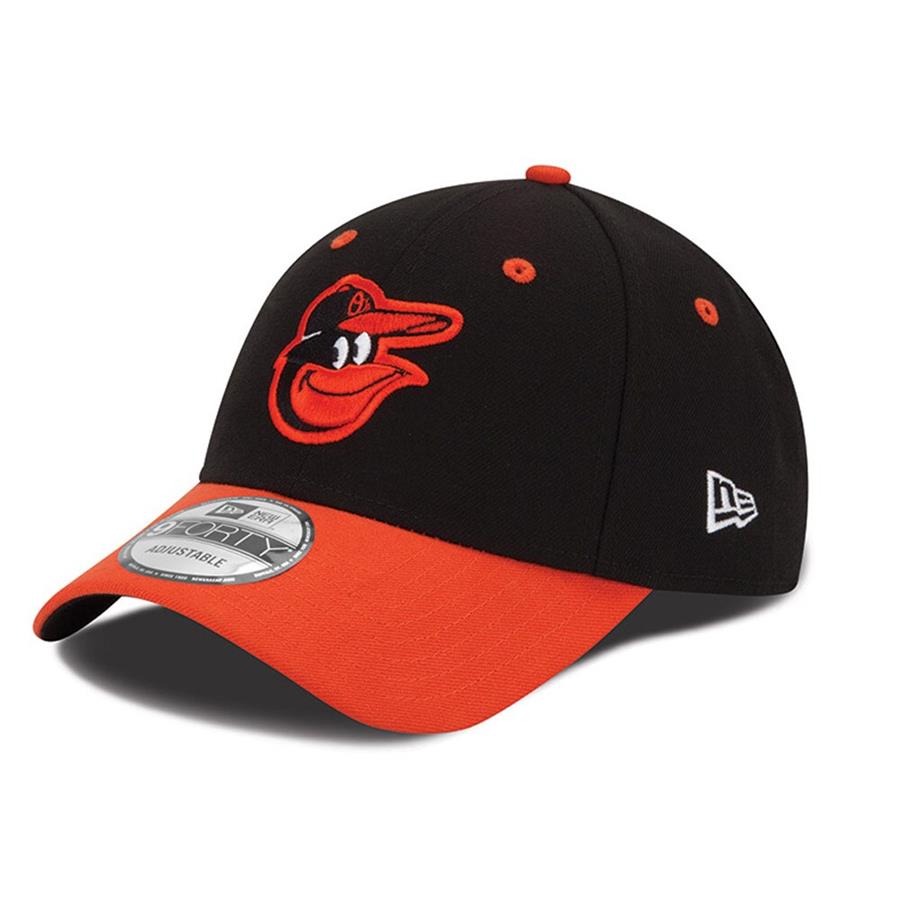 Baltimore Orioles New Era Men's League 9Forty Adjustable Hat - Black --