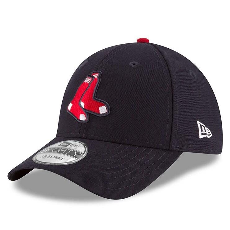 Boston Red Sox New Era League Logo 9FORTY Adjustable Hat - Navy