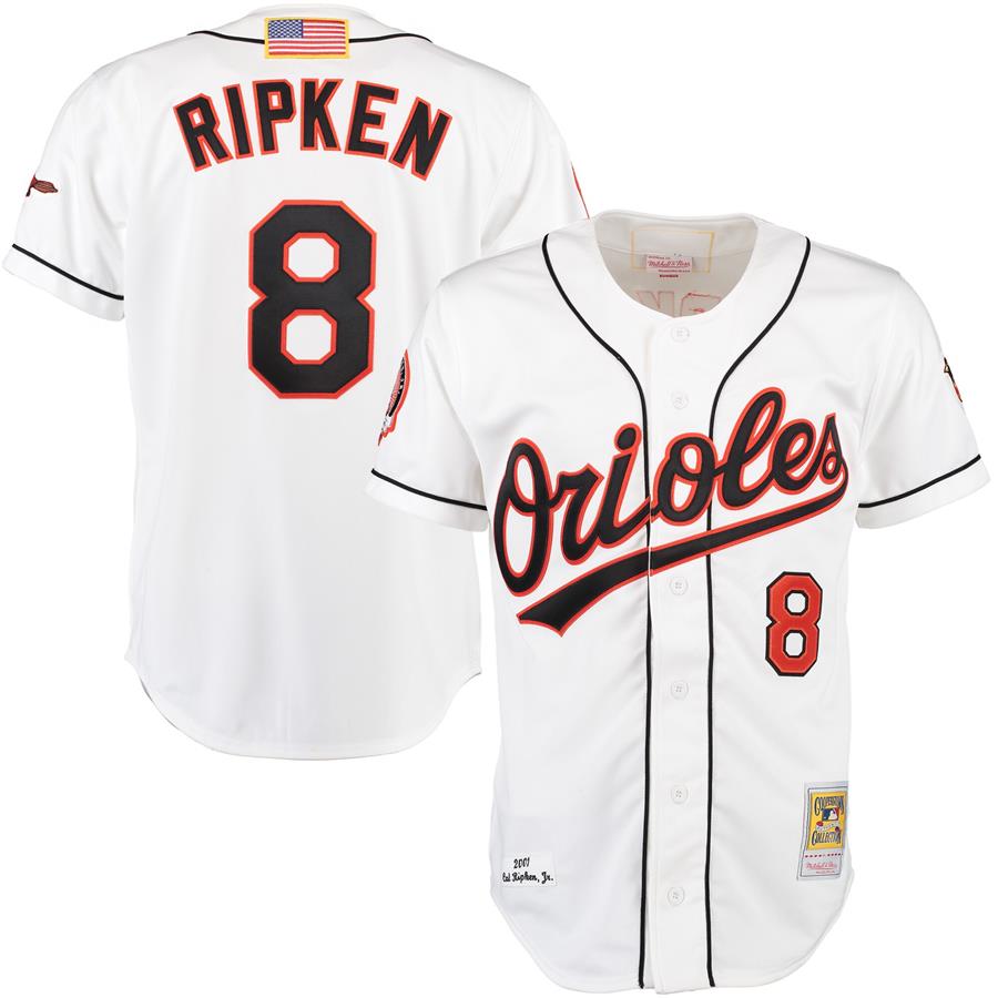 Джерси Cal Ripken Baltimore Orioles Mitchell & Ness Home Authentic (белый)