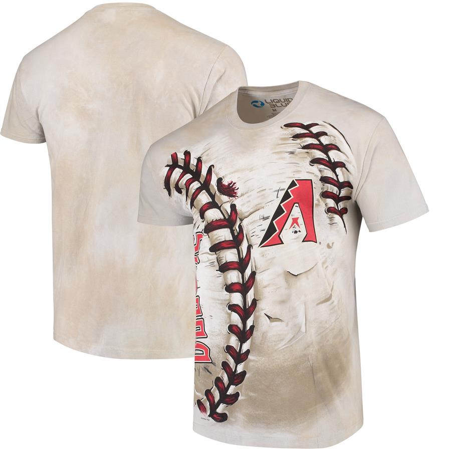 Arizona Diamondbacks Hardball Tie-Dye T- Shirt - Cream