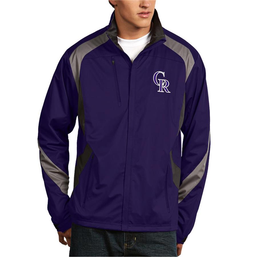 Colorado Rockies Antigua Tempest Full-Zip Jacket - Purple
