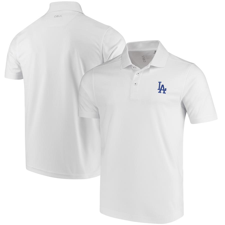 Los Angeles Dodgers CBUK by Cutter & Buck DryTec Fairwood Polo - White
